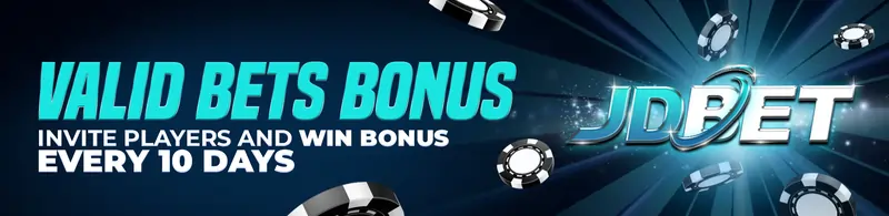 valid bet bonus every 10 days!