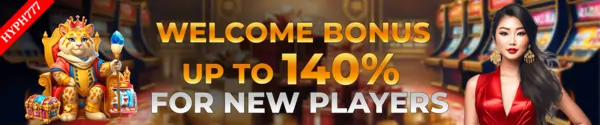 welcome bonus up to 140% at hyph444 casino!