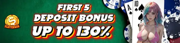 first 5 deposit-bonus up to 130% at scatterwin88